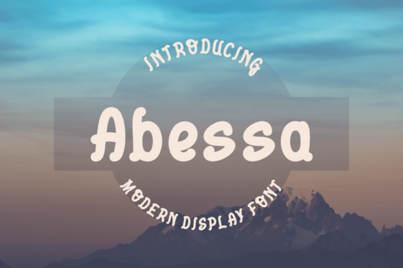 Abessa: A Bold Display Font for Modern Branding