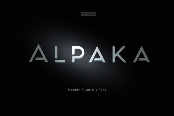Alpaka: A Futuristic Display Font for Makers