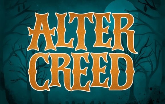 Alter Creed: A Spooky Display Font for Branding