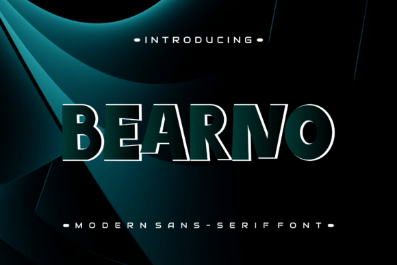 Bearno: A Bold Display Font for Modern Editorial Design