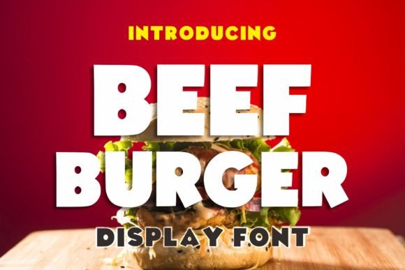 Beef Burger: A Bold Display Font for Web Design