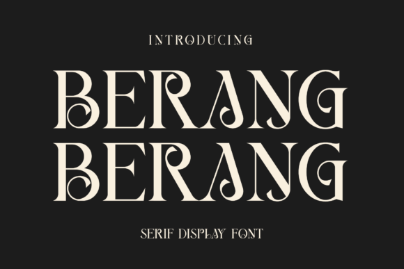 Berang Berang: A Modern Display Font for Digital Design