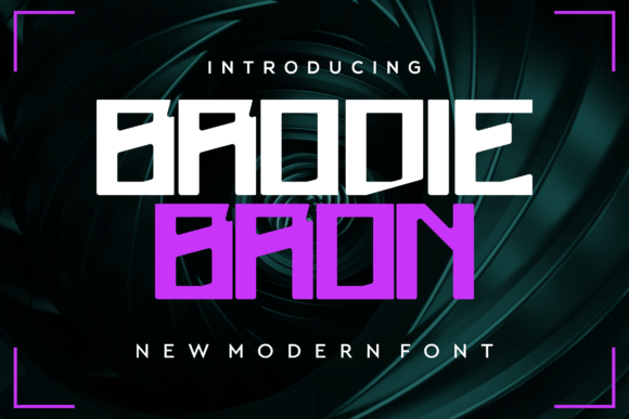 Brodie Bron: A Modern Display Font for Crafters