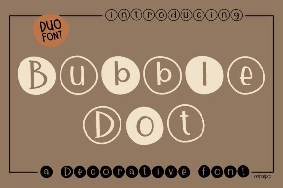 Bubble Dot: A Playful Display Font for Web Design