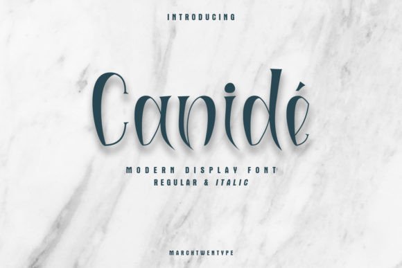 Canidé: A Modern Display Font for Crafters