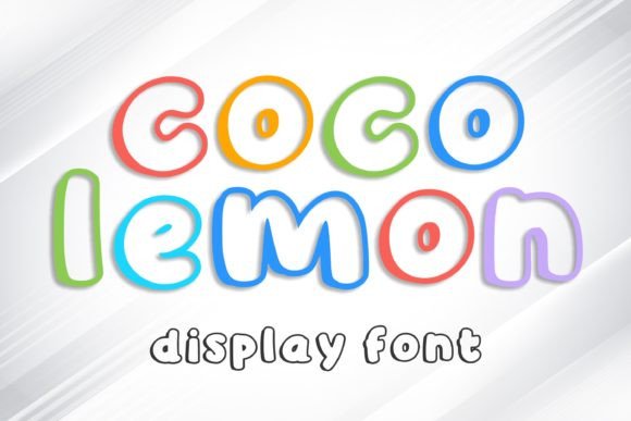 Coco Lemon: A Playful Display Font for Your Brand