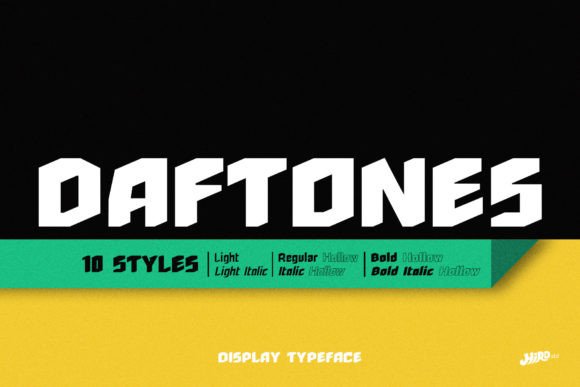 Daftones: A Bold Display Font for Makers