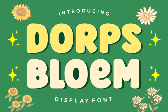 Dorps Bloem: A Whimsical Display Font for Crafters
