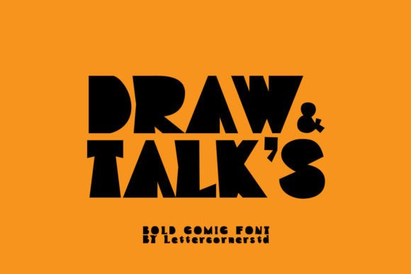 Draw and Talks: A Playful Display Font for Branding