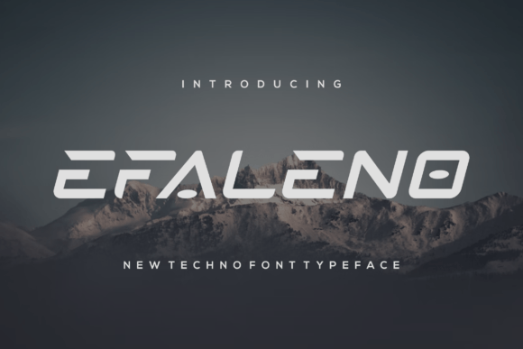 Efaleno: A Bold Display Font for Your Brand