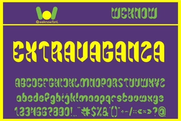 Extravaganza: A Bold Display Font for Brand Identity