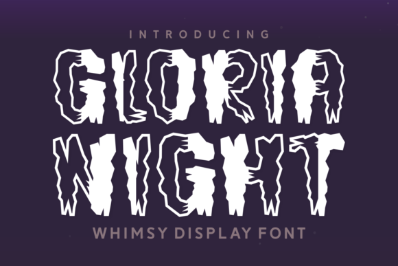 Gloria Night: A Spooky Display Font for Web Design