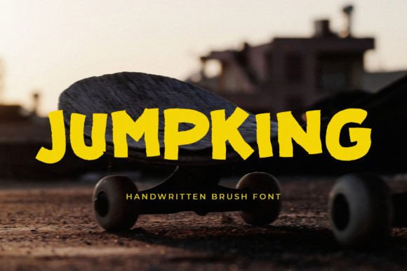 Jumpking: A Bold Handwritten Display Font for Branding