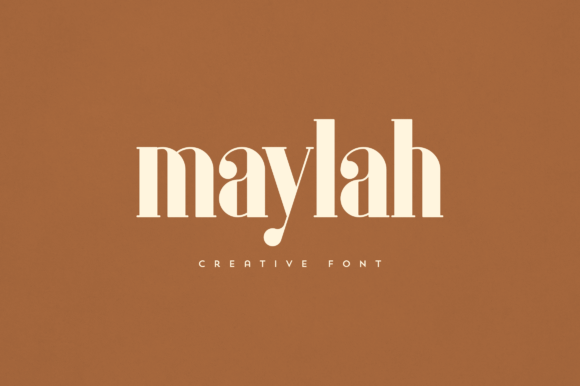 Maylah: An Elegant Display Font for Branding