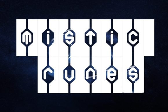 Mistic Runes: A Magical Display Font for Makers