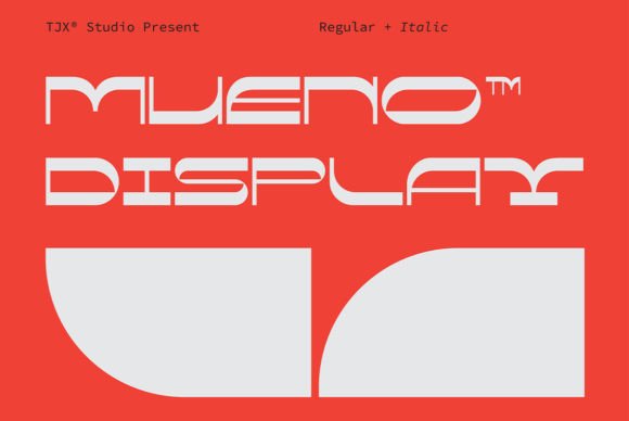 Mueno: A Modern Retro Display Font for Web Design