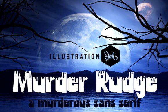 Murder Rudge: A Blocky Display Font for Web Design