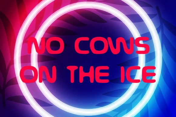 No Cows on the Ice: A Playful Display Font for Editors