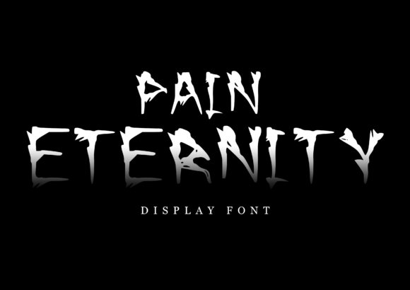 Pain Eternity: A Scary Display Font for Brand Impact
