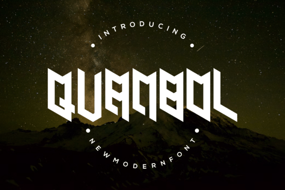 Quanbol: A Futuristic Display Font for Modern Editorial Design
