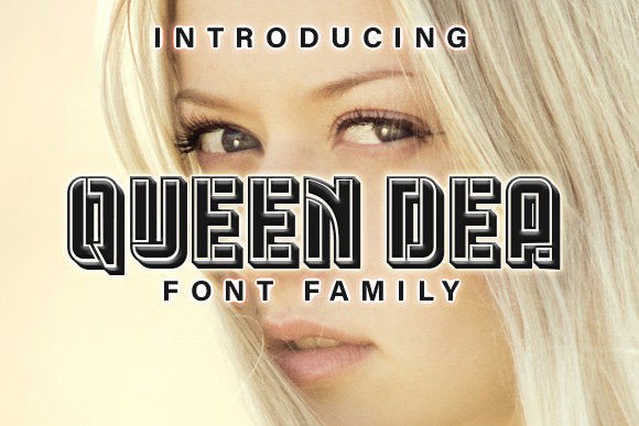 Queen Dea: A Bold Display Font for Editorial Design