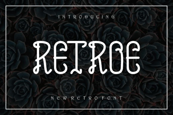 Retroe: A Whimsical Display Font for Small Business Branding