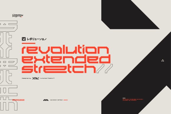 Revolution Extended Stretch: A Futuristic Display Font Review