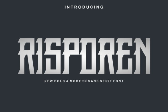 Risporen: A Modern Display Font for Editorial Design