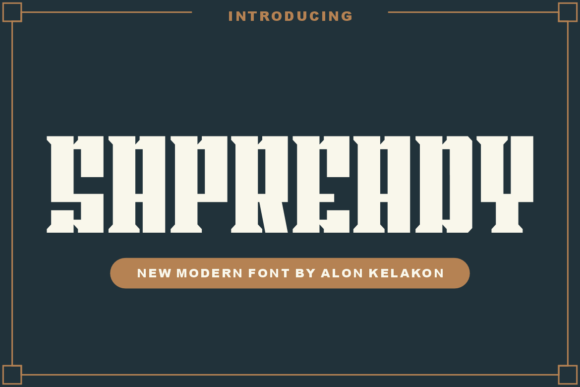 Sapready: A Modern Display Font for Bold Branding