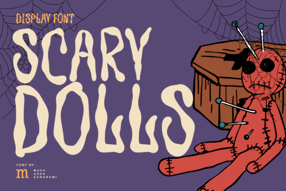 Scary Dolls: A Bold Display Font for Spooky Editorial Charm