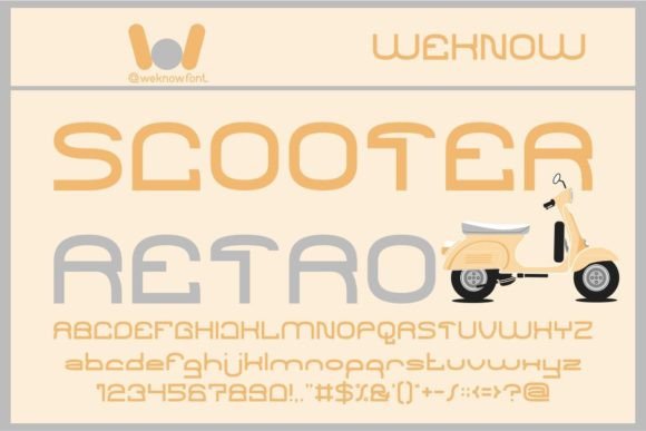 Scooter Retro: A Premium Display Font for Small Business