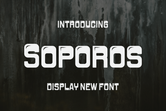 Soporos: A Bold Display Font for Modern Editorial Design