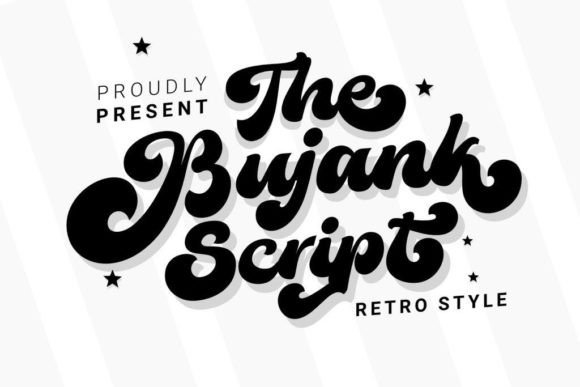 The Bujank Script: A Retro Display Font for Makers