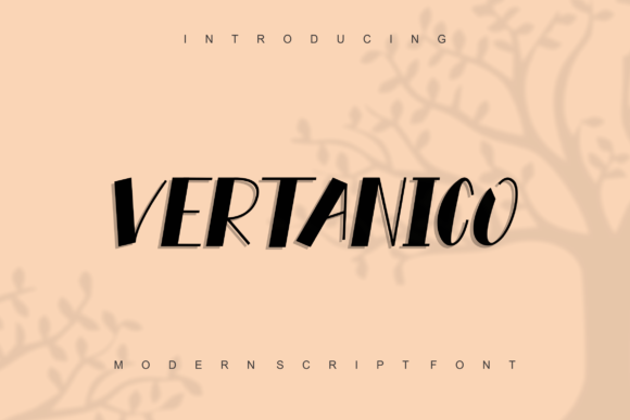 Vertanico: A Bold Display Font for Brand Identity