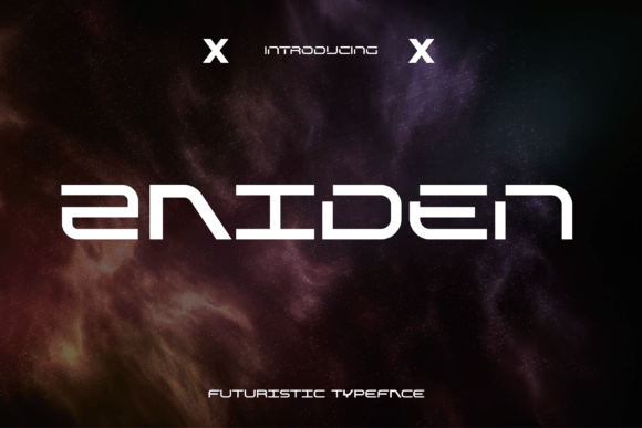 Zaiden: A Futuristic Display Font for Digital Design